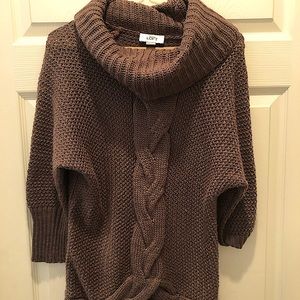 Ann Taylor Brown Cowl Neck Sweater